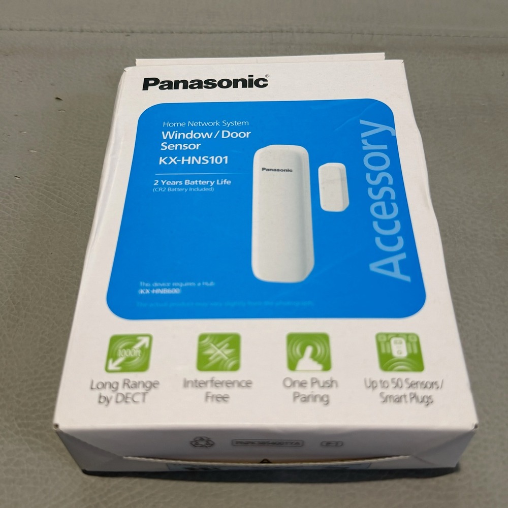 Panasonic KX-HNS101 Home Network System Window Door Sensor White Smart‎ Home New